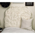 Mongolian Fur Off White Twin Twin Xl Headboard