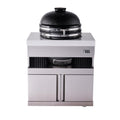 Mont Alpi Makm 18 Heavy Duty Stainless Steel Universal Kamado Charcoal Smoker Grill Module With Granite Countertop Storage