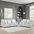 Montara Microfiber 2 Piece Living Room Sofa Set With Solid Wood Legs