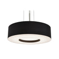 Montclair 12 Inch Satin Nickel Led Pendant Black Shade