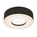 Montclair 15 Inch Black Led Flush Mount Black Shade
