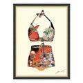 Empire Art Monte Carlo Beach Hand Made Signed Art Collage By Ead Artists Co Op Under Tempered Glass In Black Frame