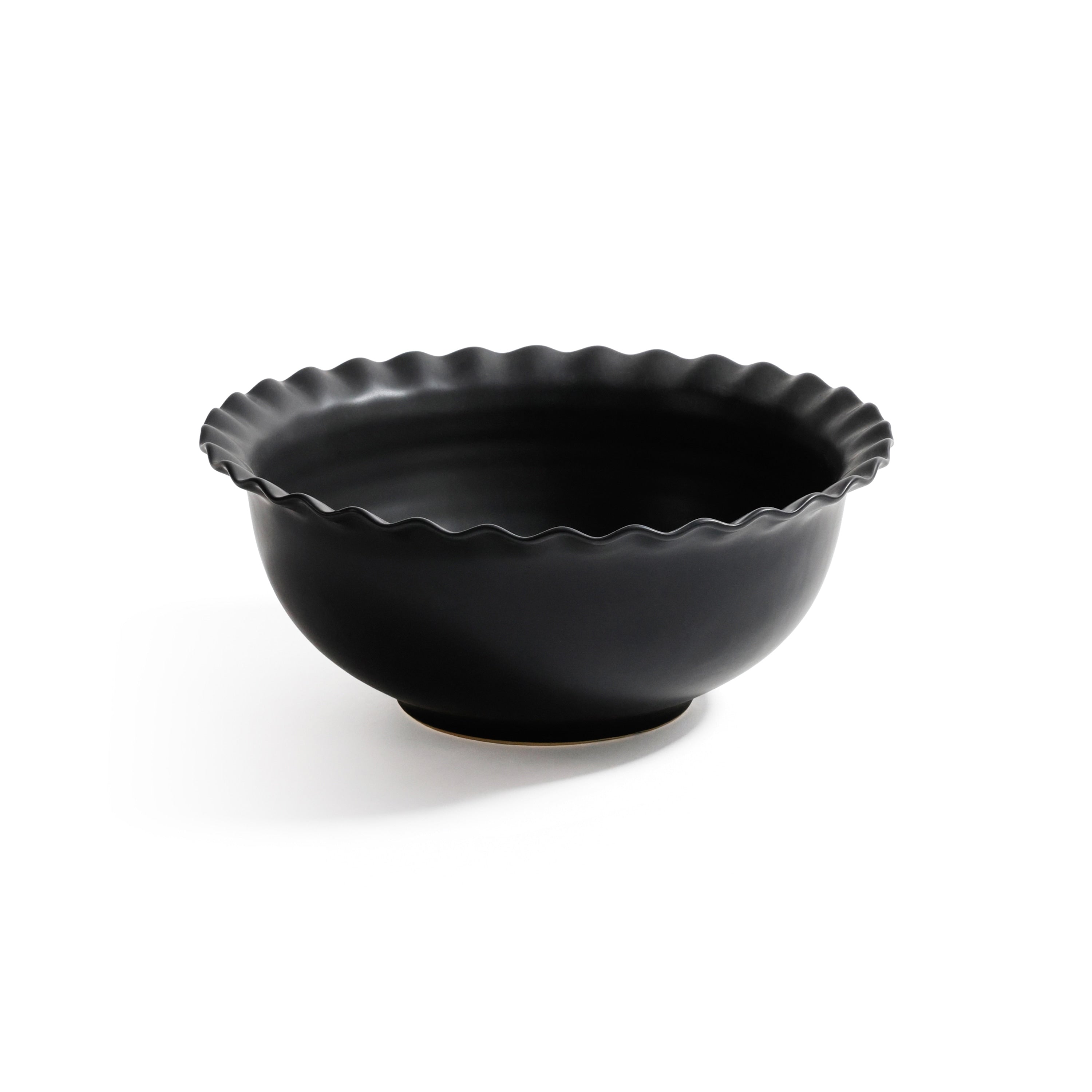 Montecito Ruffled Rim Ceramic Bowl