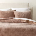 Montera Organic Cotton Taupe Velvet Standard Pillow Shams Set of 2