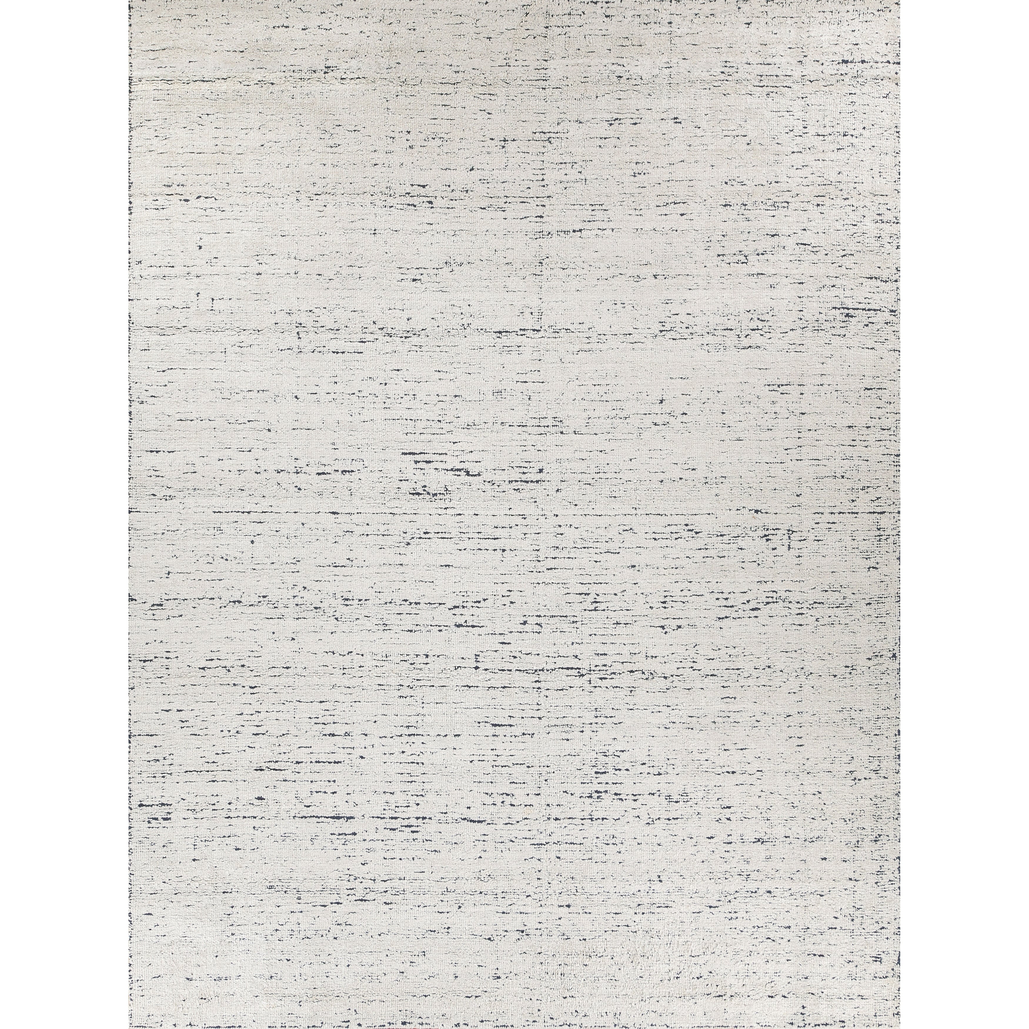 Montero Handloomed Wool Pet Yarn Ivory Navy Area Rug 2 X 3