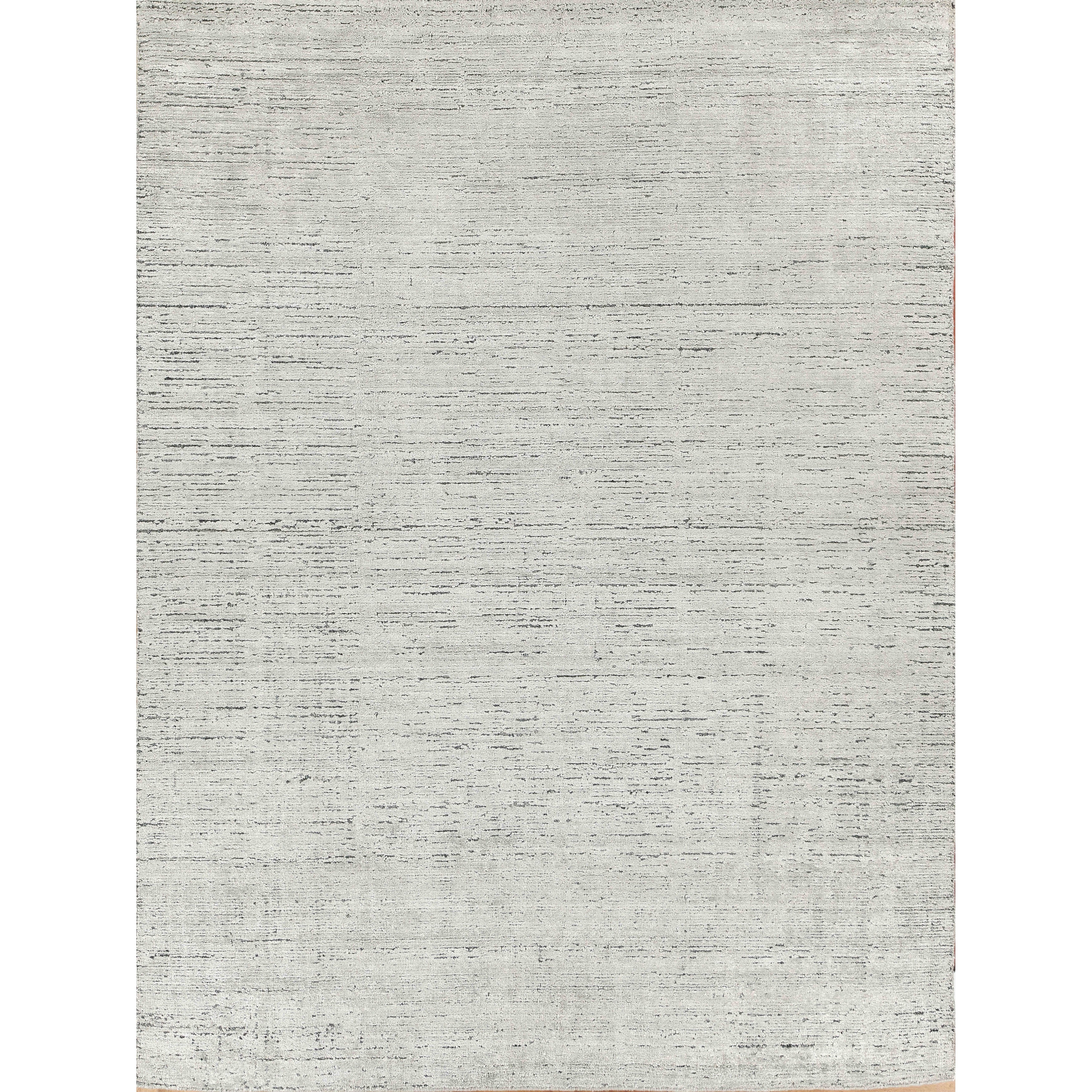 Montero Handloomed Wool Pet Yarn Silver Gray Area Rug