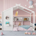 Montessori Floor House Bed For Toddler With Storage Shelf Playhouse Design