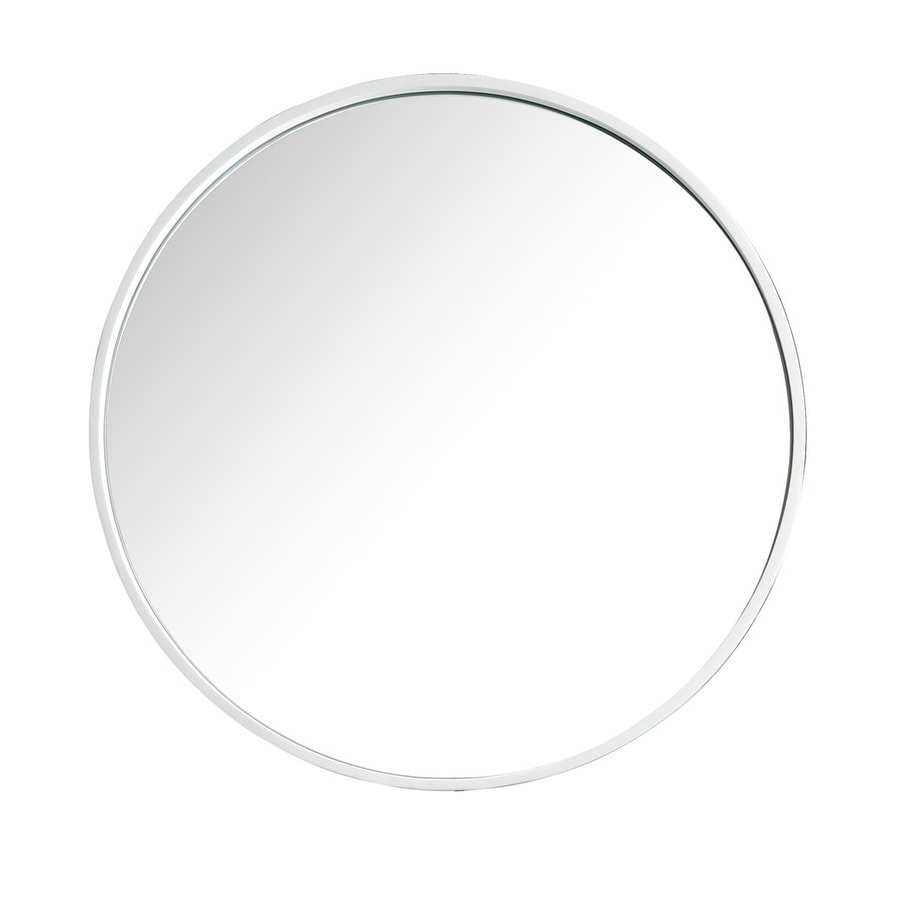 Montreal 28 Round Mirror Glossy White