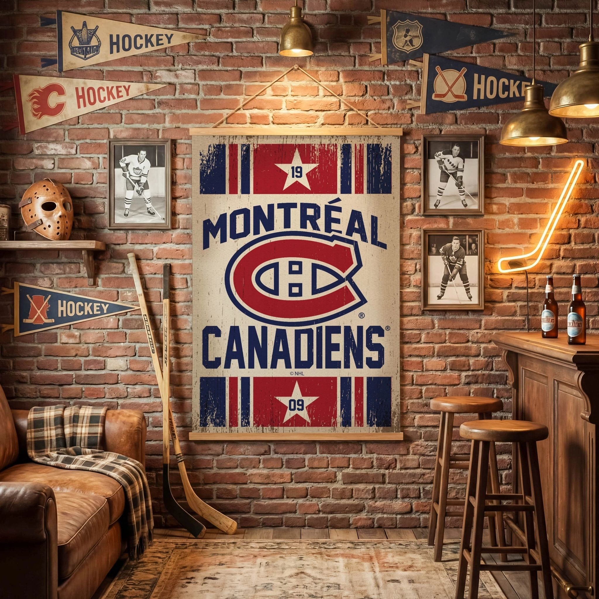 Montreal Canadiens Canvas Wall Tapestry