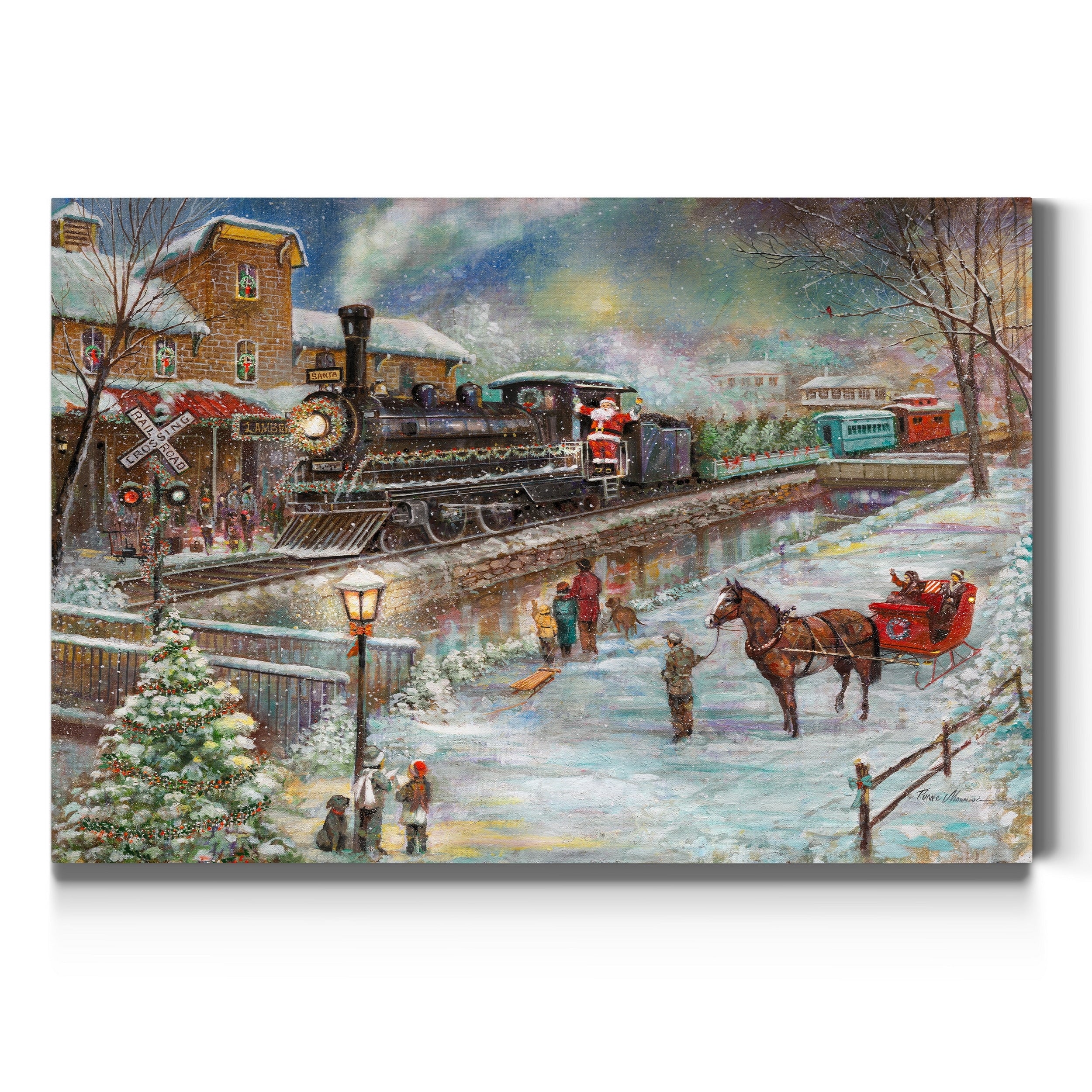Sliegh Ride Ii Gallery Wrapped Canvas