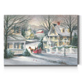 Village Sleigh Ride Gallery Wrapped Canvas