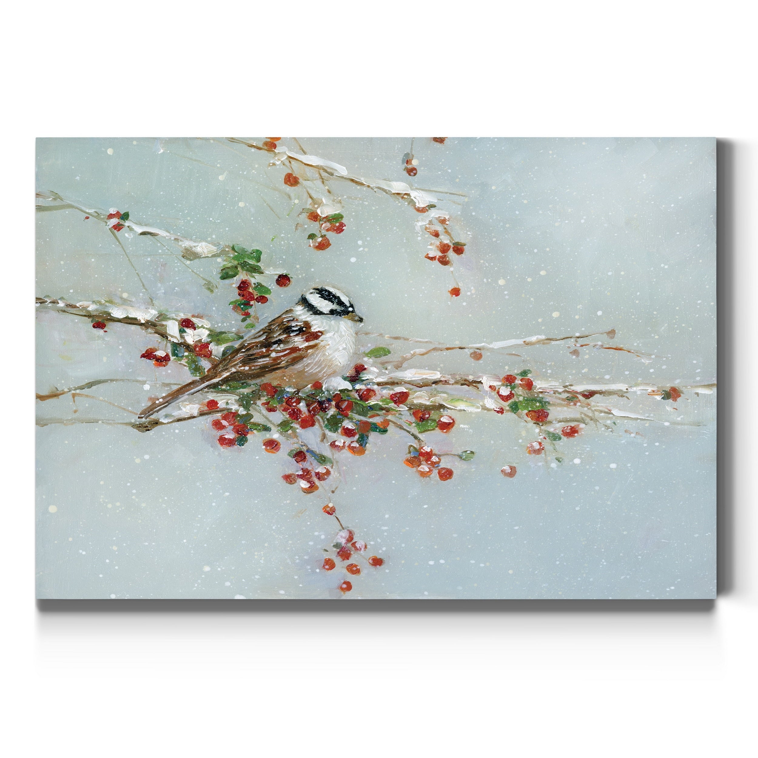 Moonlit Skaters Premium Gallery Wrapped Canvas Ready To Hang