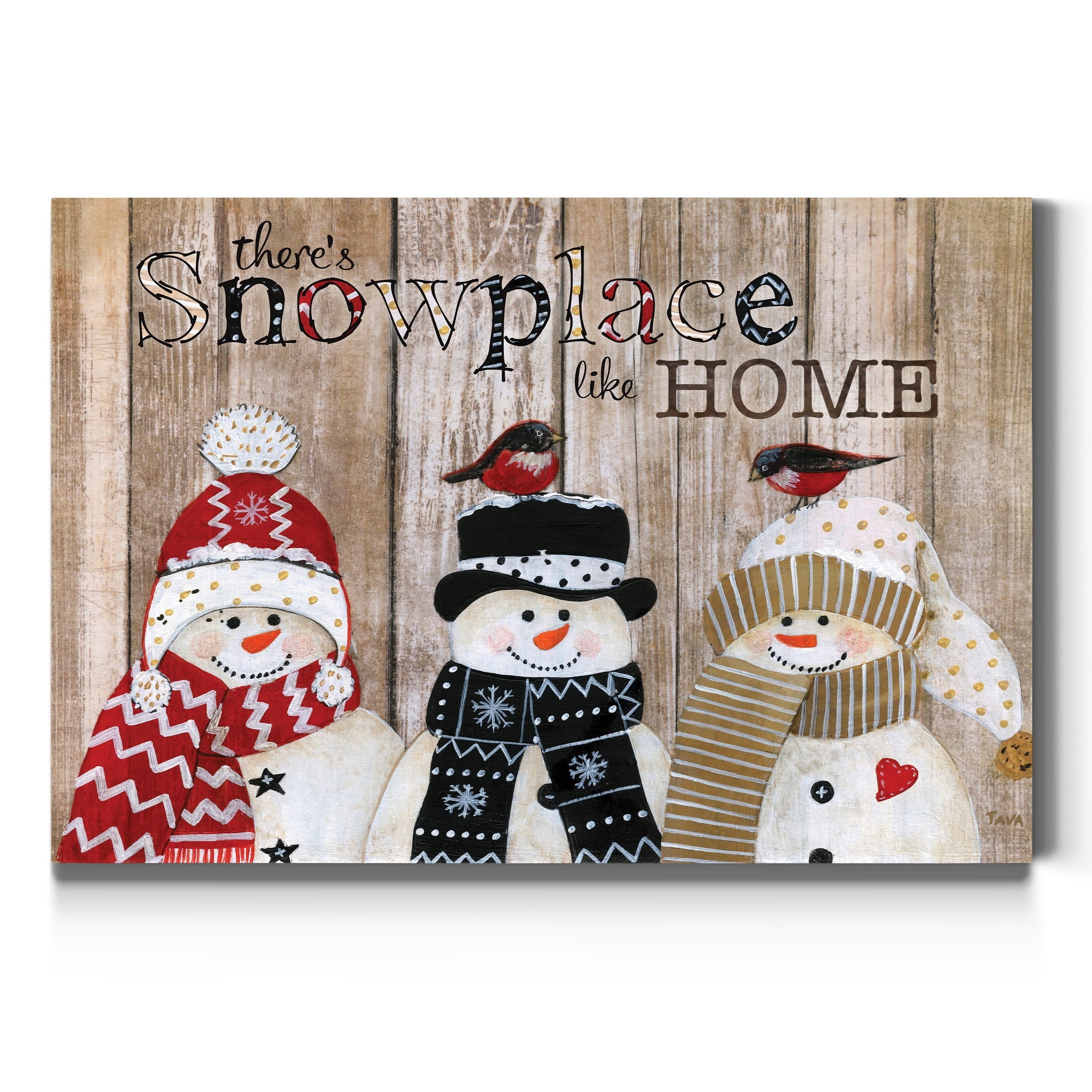 Snowplace Like Home Gallery Wrapped Canvas