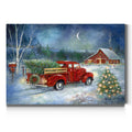 Moonlit Skaters Premium Gallery Wrapped Canvas Ready To Hang