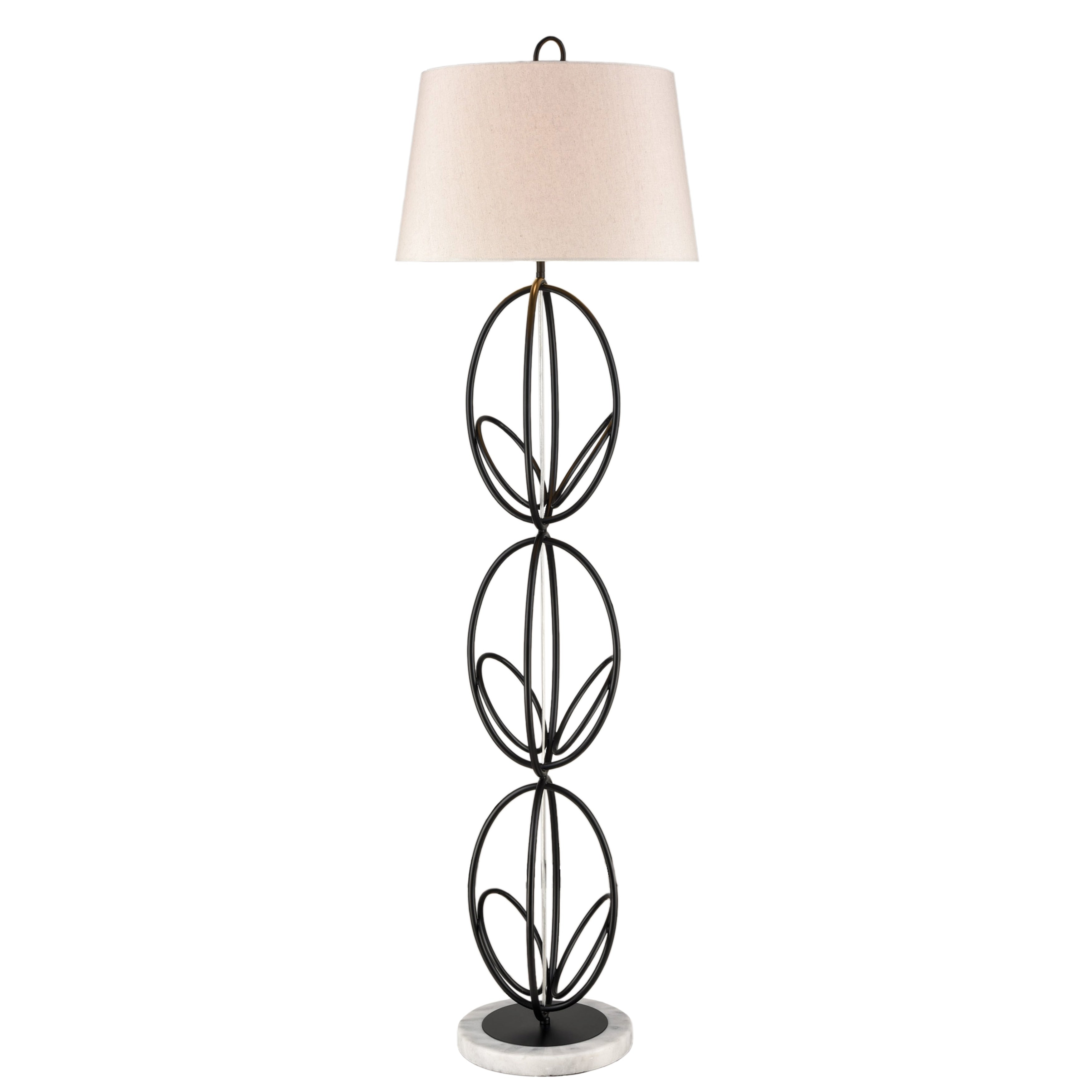 Morely 63 High 1 Light Sculptural Sphere Metal Floor Lamp 63 Inch H