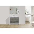 Moreno Bath Mod 42 Inch Free Standing Modern Bathroom Vanity With Reinforced Acrylic Sink And Right Side Drawers