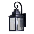Morgan 1 Light Exterior Wall Lamp In Black Finish