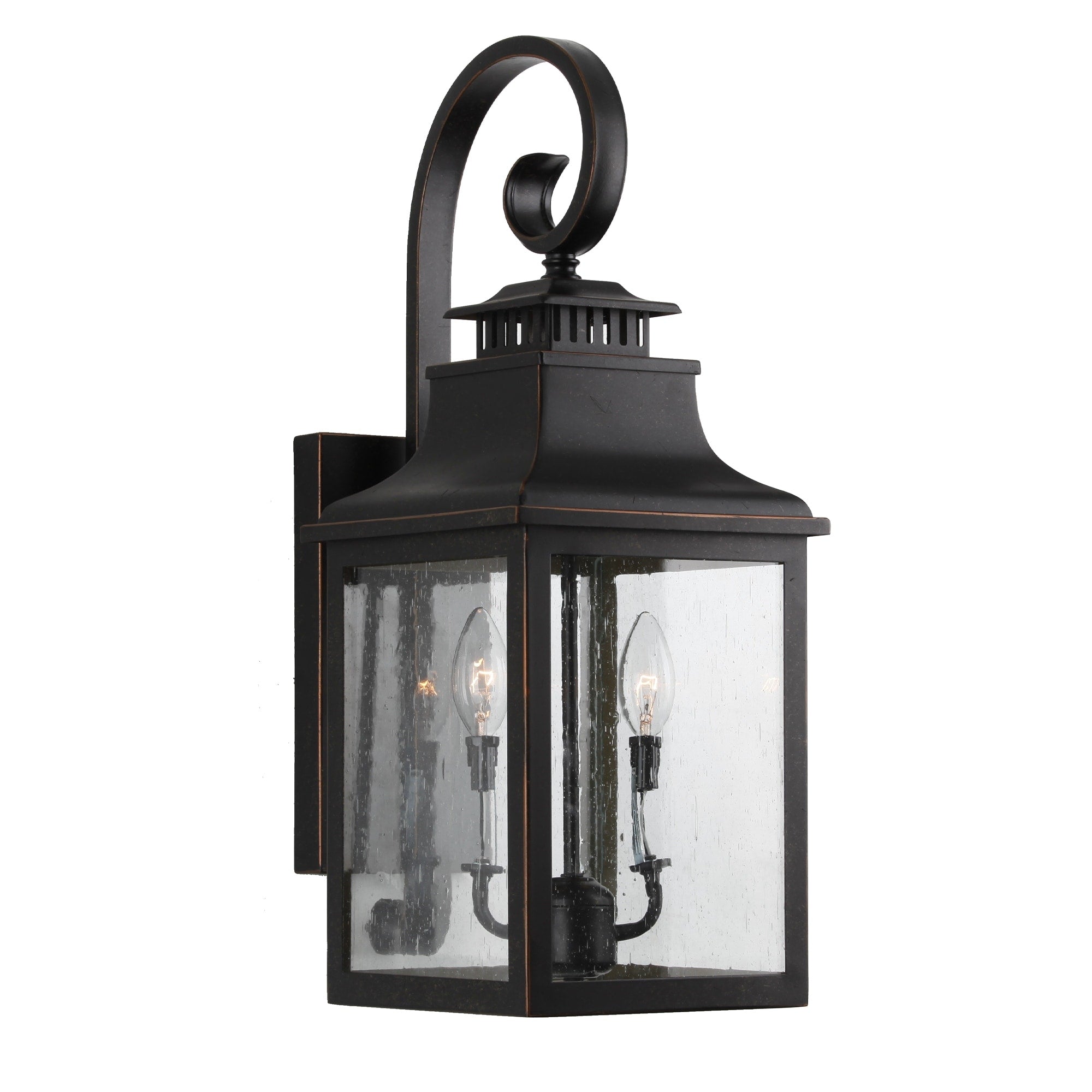Morgan 2 Light Outdoor Wall Mounted Lighting In Oil Rubbed Bronze Finish Oil Rubbed Bronze