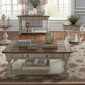 Morgan Creek Antique White And Tobacco 3 Piece Occasional Set