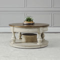 Morgan Creek Antique White Round Cocktail Table
