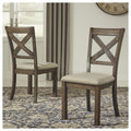 Moriville Upholstered Dining Side Chair Set Of 2 Beige N A