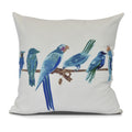 Morning Birds Animal Print Outdoor Pillow