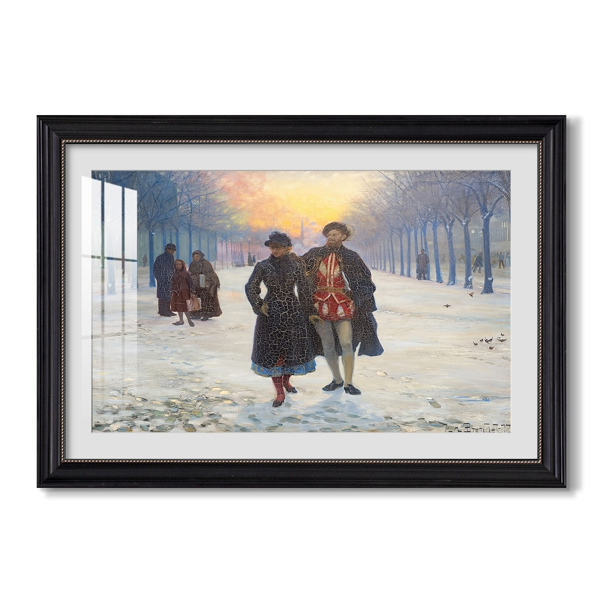 Morning After The 1884 Hans Andersen Brendekilde Custom Framed Print