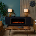 Morris 72 Smart Landscape Electric Fireplace Tv Stand By Real Flame