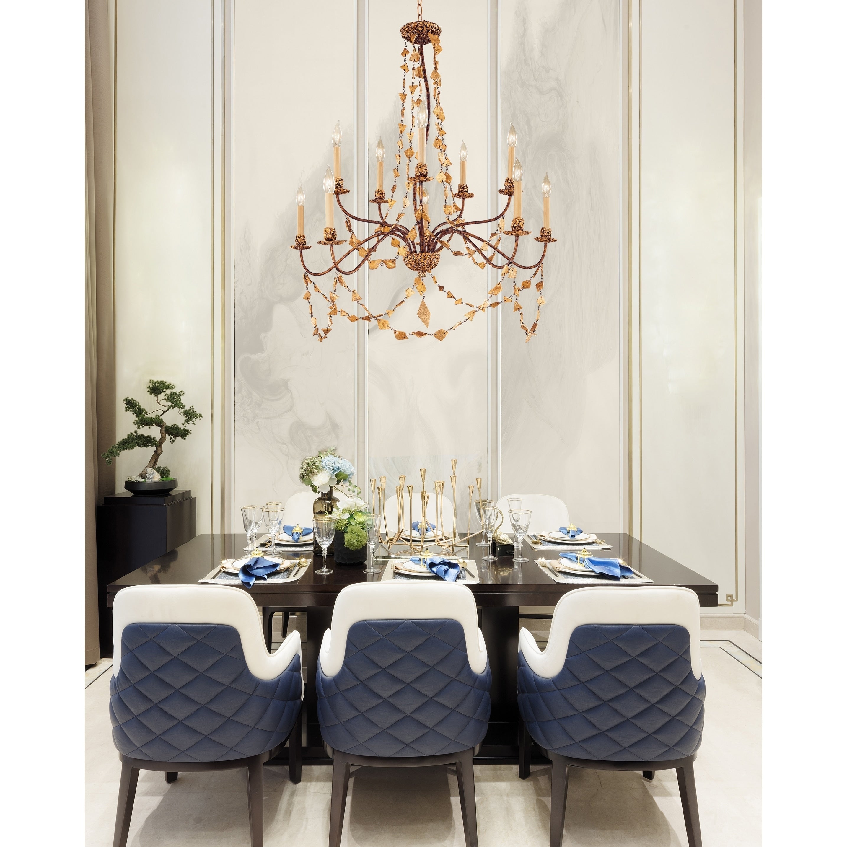 Mosaic 10Lt Chandelier