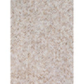 Mosaic Leather Hand Tufted Leather Hide Light Beige Area Rug