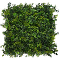 Indoor Outdoor Mixed Artificial Outdoor Foliage Wall Panels Set Of 4 Green
