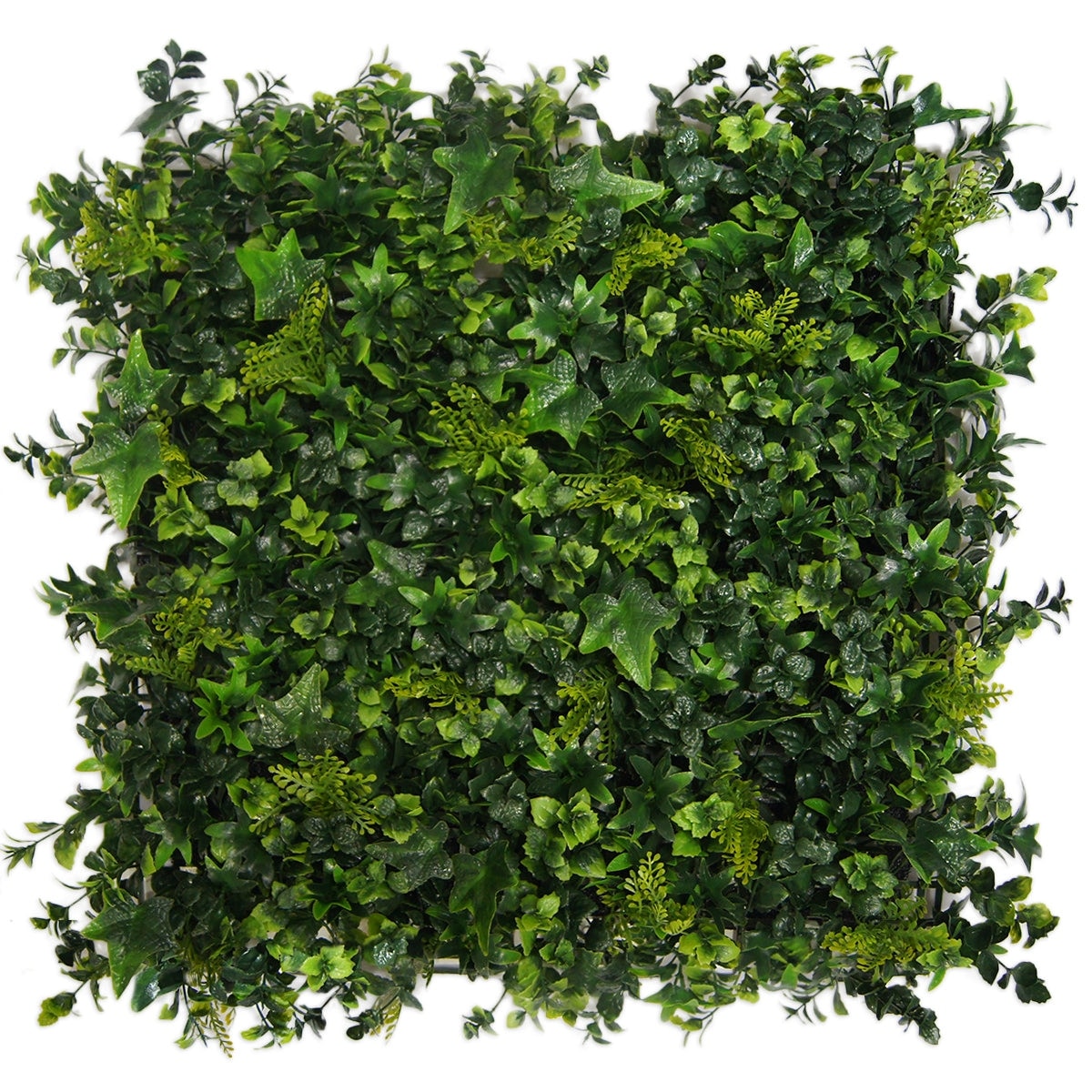 Indoor Outdoor Mixed Artificial Outdoor Foliage Wall Panels Set Of 4 Green