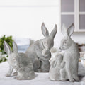 Resin Mother Child Bunny 11 Set Of 3