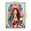Mother Mary Christian Art By Nour Tohme Framed Canvas Wall Art Print