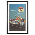 Motorcycle On Route 66