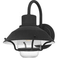 Mottled Black One Light Outdoor Wall Mount From The Lavalier Collection