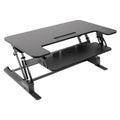Mount It Height Adjustable Standing Desk Converter With 36 Wide Platform Black Mi 7926