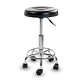 Mount It Height Adjustable Stool With Wheels Black