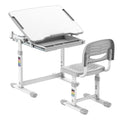 Mount It Kids Desk And Chair Set Height Adjustable Ergonomic Childrens School Workstation With Storage Drawer
