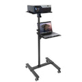 Mount It Height Adjustable Mobile Projector Stand Cart Black Mi 7943