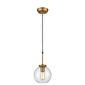Mountain Creek 7 Inch Wide 1 Light Mini Pendant In Aged Brass 7In W X 7In D X 12.25In H