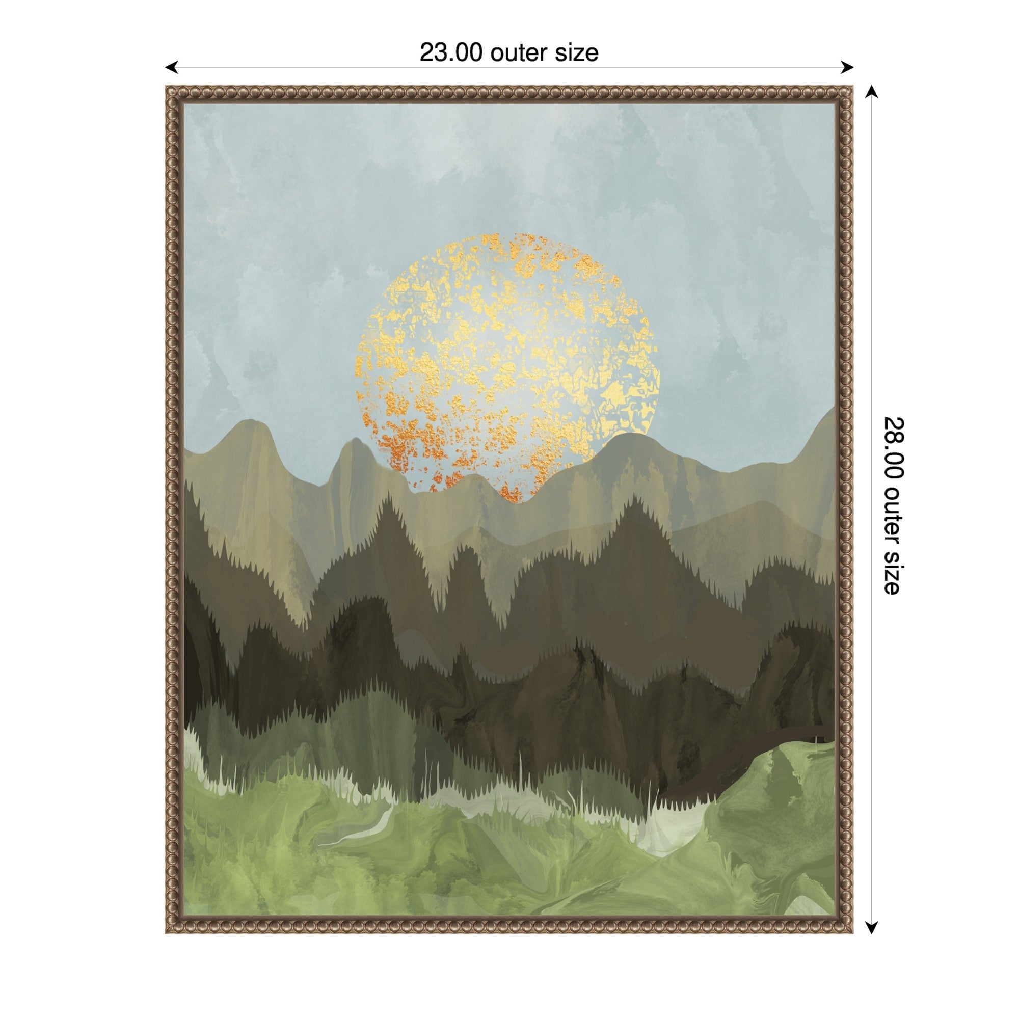 Mountain View By Sannel Larson Framed Canvas Wall Art Print