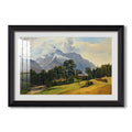 Mountains In Berchtesgaden Friedrich Gauermann Custom Framed Print
