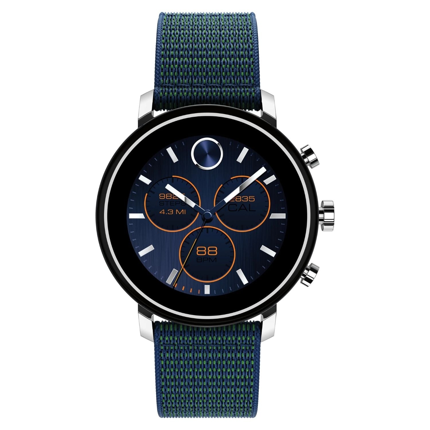 Movado Unisexs Connect Black Dial Watch 3660030 One Size