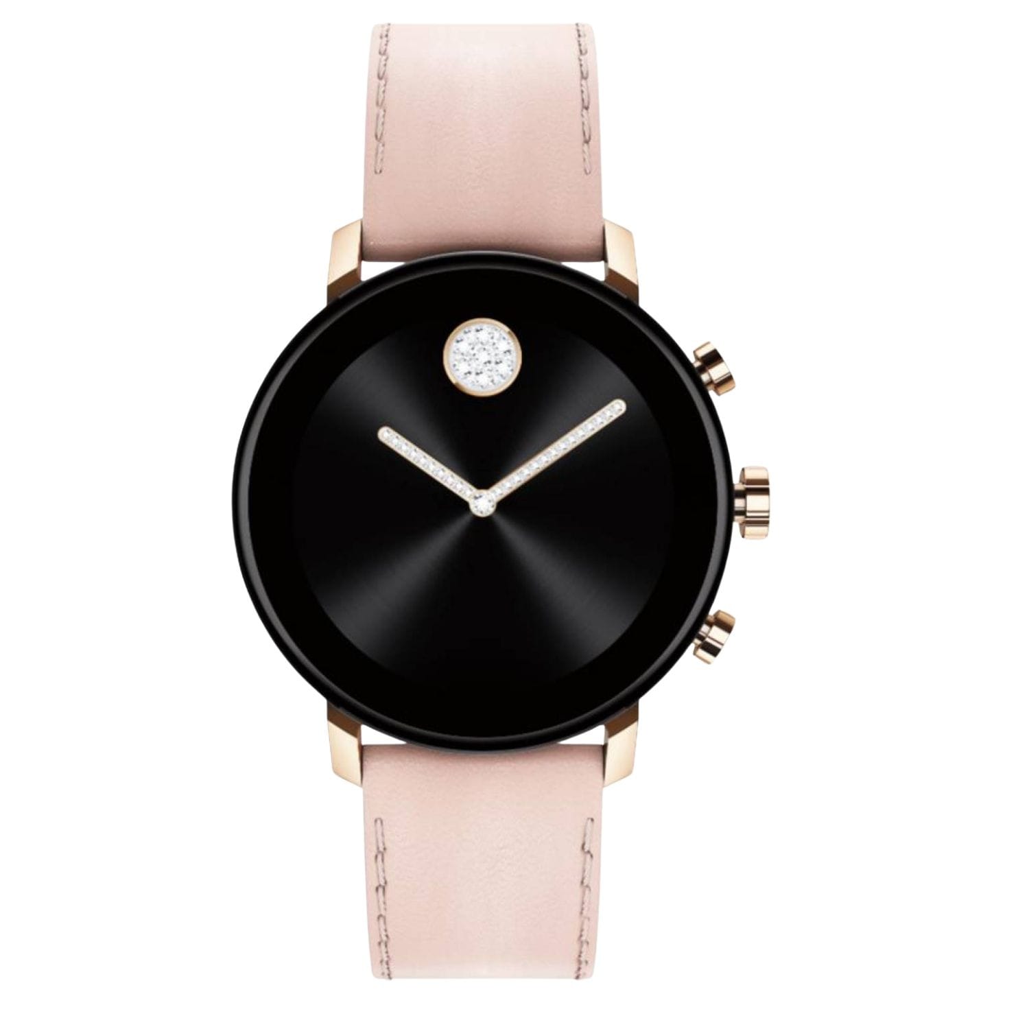 Movado Womens Connect Black Dial Watch 3660023 One Size