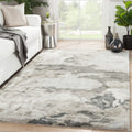 Mudra Handmade Abstract Gray Silver Area Rug 8 X 10 710 X910