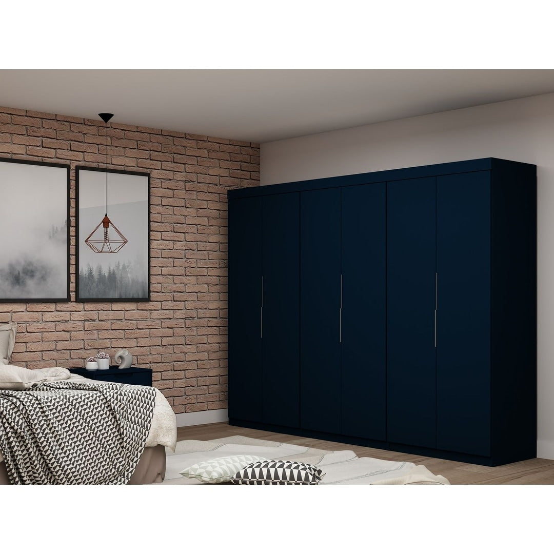Mulberry 2.0 Modern 3 Sectional 6 Drawer Wardrobe Closet Set Of 3