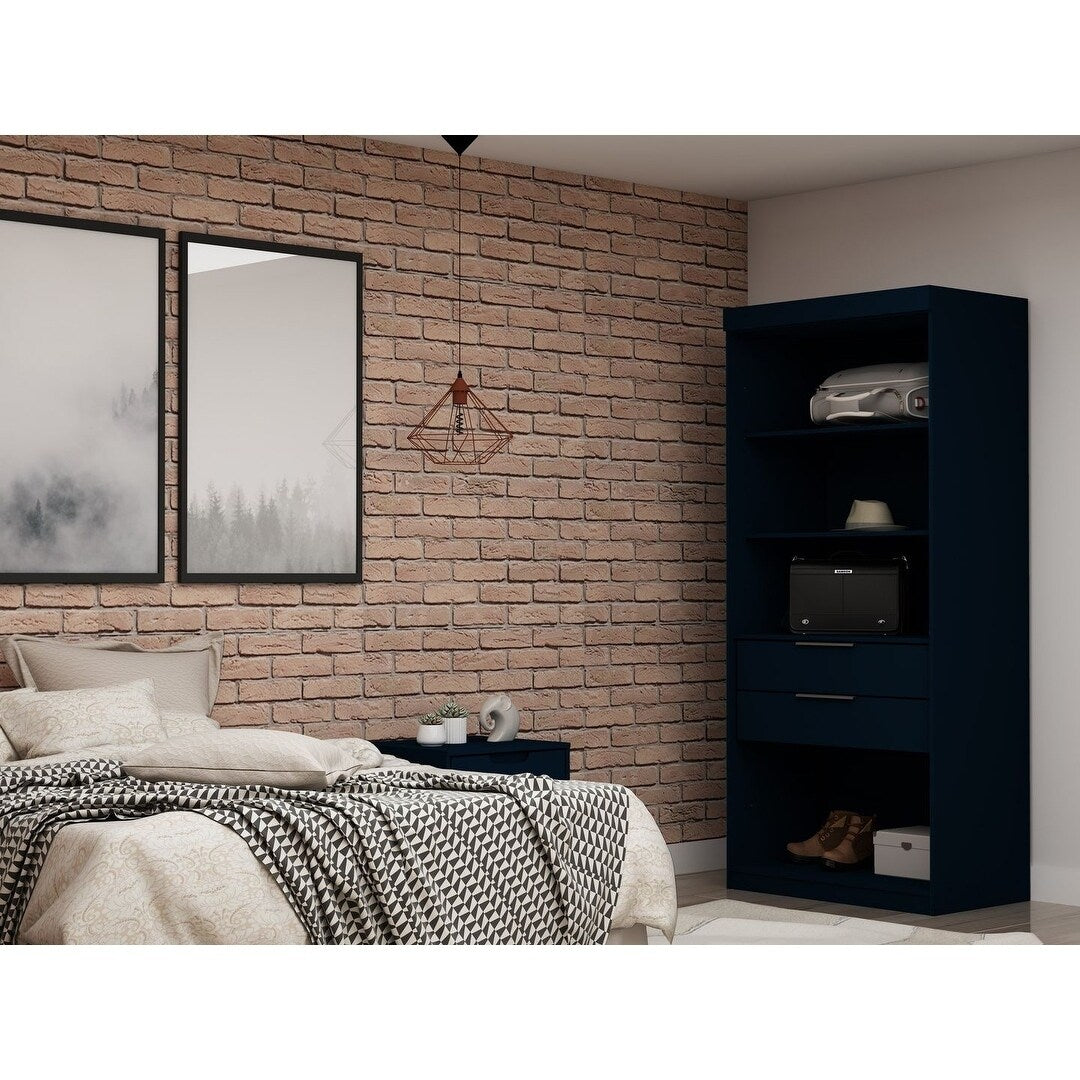 Mulberry Open 1 Sectional Modern Armoire Wardrobe Closet