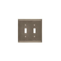 Mulholland 2 Toggle Satin Nickel Wall Plate