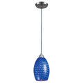 Mulinello 6 Inch Wide 1 Light Pendant In Satin Nickel 6In W X 6In D X 11In H
